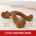 thumbnail image 4 of Nylabone Power Chew Ergonomic Hold & Chew Wishbone Dog Chew Toy Bison Large (1 Count), 4 of 14