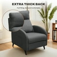 thumbnail image 4 of FunniHomi Recliner Chair Small Recliner Adjustable Reclining Chair Single Sofa with Padded Seat Backrest for Living Room Bedroom, 4 of 7