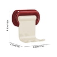 thumbnail image 3 of Oefntac Toothbrush Storage Rack with Plastic Base Detachable Bathroom Organizer Adhesive Wall Mounted Supplies Holder for Home, 3 of 6