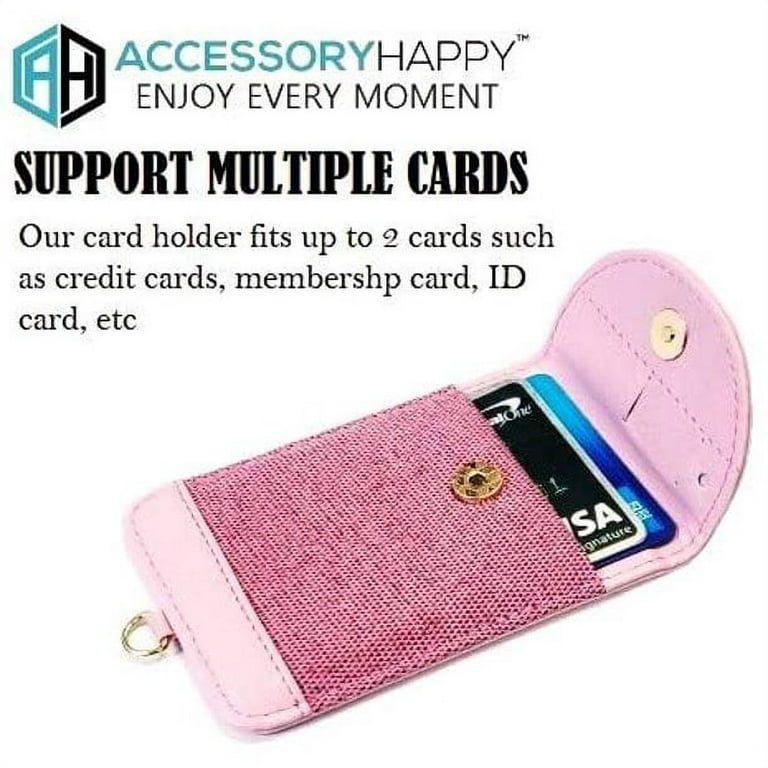  Pink Phone Case for iPhone XR with ID&Credit Card