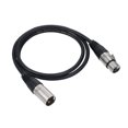 thumbnail image 1 of Graflsoa 1M DMX512 XLR Microphone Cable in Black/Gray - High-Quality Audio Signal Transmission for Professional and Home Use, 1 of 7
