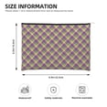 thumbnail image 4 of Rocae Mardi Gras Plaid for Cosmetic Bags for Women Paper Reusable Cosmetic Bag Travel Toiletry Organizer Capacity Multipurpose Zipper Pouch, 4 of 8