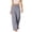 Grey, variant on Women's High Waist Wide Leg Pants with Pockets, Elastic Drawstring Waist Flowing Beach Pants, Casual Palazzo Pants for Summer, Breathable Rayon Wide Leg Trousers for Vacation Grey S