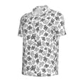 thumbnail image 2 of Balery Snake Printed Men’s Short Sleeve Polo Shirt, Midweight Men's Shirt,Golf Polo shirts -Medium, 2 of 9