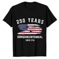 thumbnail image 5 of USA 250th Anniversary Shirt Womens T Shirts Graphic Independence Days Tees Crew Neck Short Sleeve Black Top L, 5 of 5