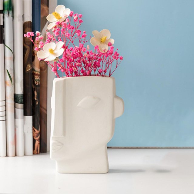 2 s de Cerámica de , Decoración Artística de , Escritorio perfecl maceta de interior grande