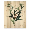 thumbnail image 3 of Designart 'Ancient Green Leaves Plants VIII' Traditional Print on Natural Pine Wood, 3 of 5