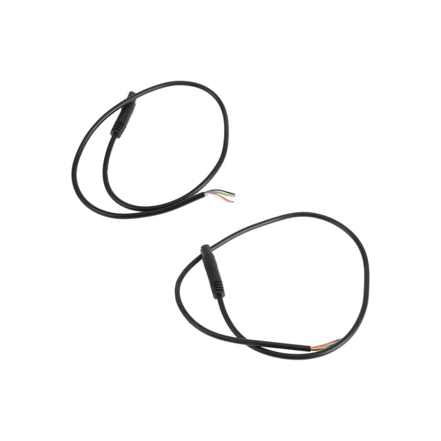 Cable de video de cámara de estacionamiento trasera único Bargains 0.5m/1.64ft 5Pin macho negro 2 Pcs