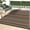 Blackbrown, variant on Outdoor Rug 6x9 ft Waterproof, Reversible Plastic Straw Patio Rug for RV Camping Mat, Deck, Backyard Balcony Mat - Lightweight & Easy to Clean, LightBlue
