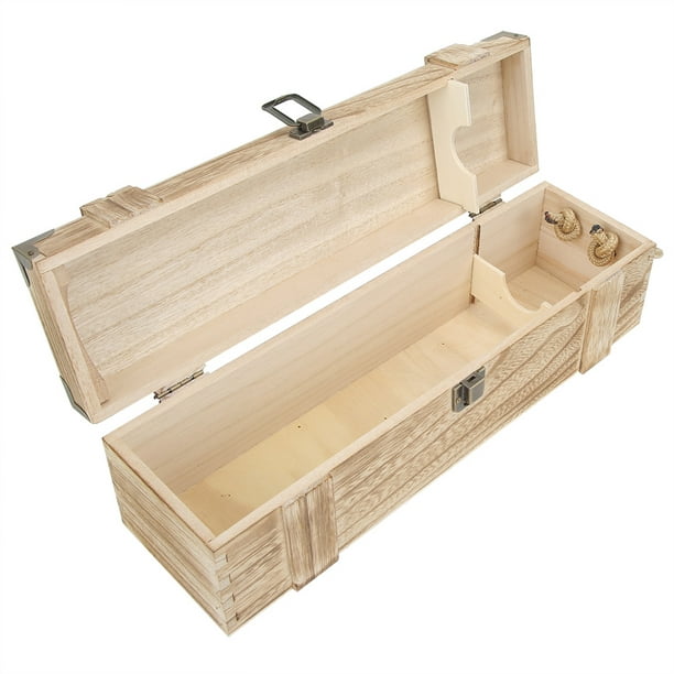 Boîte à outils en bois – avec insert pour btes de vin