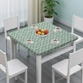 thumbnail image 3 of Trippy Colorful Weed Tablecloth - Square Elastic Table Cover for Parties - Windproof & Wrinkle-Free, 3 of 5