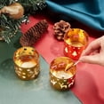 thumbnail image 3 of PH Votive Candle Holders 3pcs Xmas Tealight Candle Holder Snowflake for Wedding Centerpieces Christmas Anniversary Bridal Shower Birthday Party Table Decorations 2.4x2 Inch Gold, 3 of 6