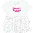 thumbnail image 3 of Inktastic Poppy's Girl Pink with Hearts Girls Baby Dress, 3 of 5