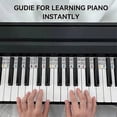 thumbnail image 2 of Removable Piano Keyboard Note Labels Reusable Silicone 88 Keys Piano Notes Guide Stickers-yvan, 2 of 4