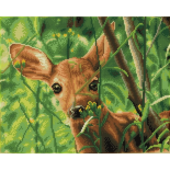 DIAMOND DOTZ® Forest Babe Deer Diamond Painting Kit - 13" x 16.1"