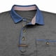 thumbnail image 4 of Playera Elvqul para Hombre Patchwork Playa Gris Oscuro Manga Corta Abotonada Con Bolsillos Deportivas Solapa, 4 of 6