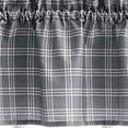 thumbnail image 3 of CHF Lodge Plaid 36" Curtain Tier, Grey, Adult, 3 of 4