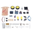 thumbnail image 2 of Programmable DIY Car Kit, 2WD Switchable 20 Lines Tachometer Code Smart Robot Car Chassis Kit Simple Structure 4 Battery Compartments For Industrial Robots, 2 of 5