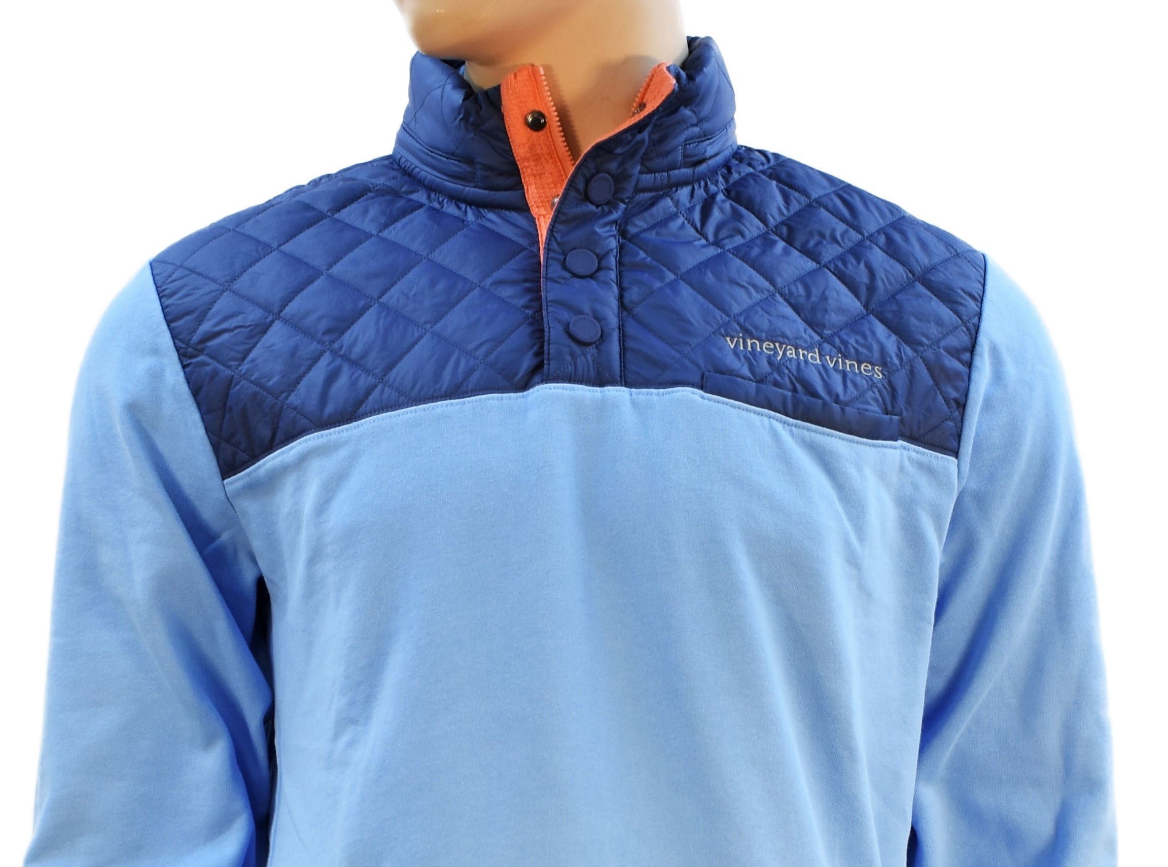 Vineyard Vines Mens Performance Snap Placket Shep Shirt Blue Ocean Breeze $145