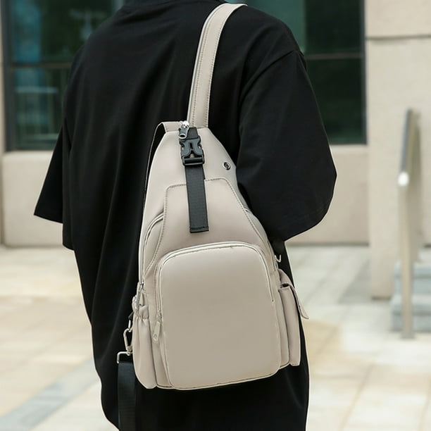 Bolso de Pecho Cruzado tipo Bandolera | Bolso Multifuncional Ligero para Hombro | Organizador de Viaje Versátil de Nylon y Spandex | Diseño de Moda Unisex | 1 pieza | 14.56x8.26x3.94 pulgadas | Uso
