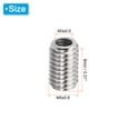 thumbnail image 2 of Unique Bargains Adaptateurs Filetage Manchon Réducteur Écrou M5x0,8 Mâle à M3x0.5 Femelle pour Réparer Insert Vis Réducteur 8mm 10 Pcs, 2 of 5