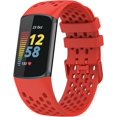 thumbnail image 1 of MYKOMI Sport Bands Compatible with Fitbit Charge 5, Adjustable Breathable Soft Silicone Sport Replacement Watch Band Straps Wristbands Bracelet for Charge 5 Activity Tracker Women Men, 1 of 7