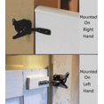 thumbnail image 5 of Gate Lock Automatic Locking-metal Bolt Lock-gravity Steel Latch Garden Fence-black-fixing Screws Provided, 5 of 5