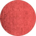 thumbnail image 1 of Ahgly Company Indoor Round Oriental Red Industrial Area Rugs, 5' Round, 1 of 4