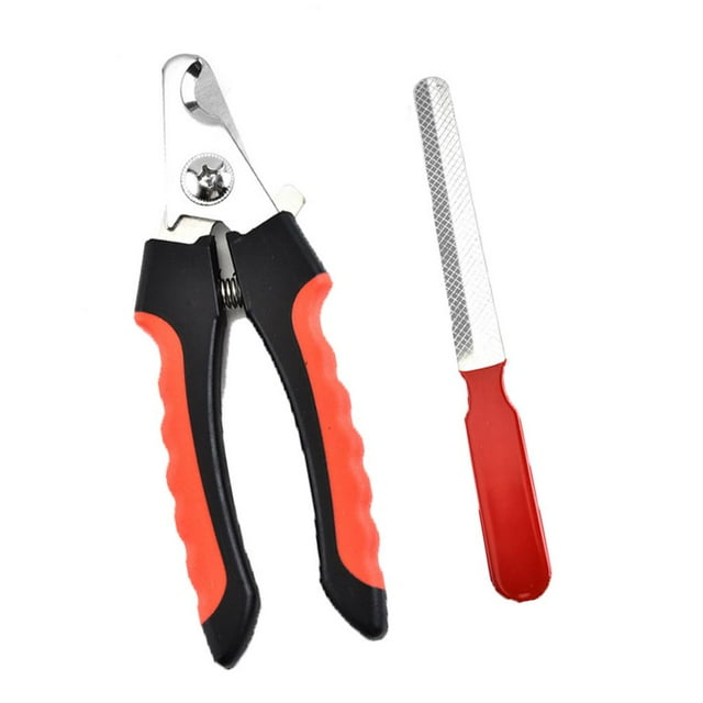 Cortaúñas para perros Yuyangstore Cortaúñas de acero inoxidable rojo