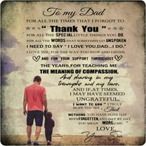 to My Dad from Son Metal Tin Sign,Birthday Gifts for Dad,Dad Gifts for Father, from Son,Inspirational Quote Sign for Home Office Bedroom Sign Gift 12x12 Inches