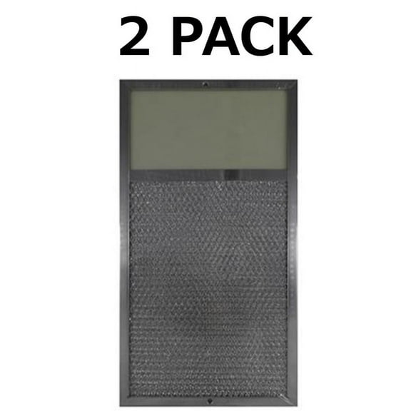 2 Range Hood Lens Grease Filter for Rangeaire 610027 7-5/8"x14-1/8"x3/8" (AFF119-L)