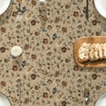 thumbnail image 5 of Brown Tablecloth,Floral Linen Table Cloth,Table Cover for Dining Kitchen Decor Party Banquet,60x102, 5 of 5