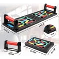 thumbnail image 2 of Foldable 12 In 1 Fitness Rack Workout System For Home Fitness (unfolded: 64*20cm, Folded: 32*20cm), 2 of 5