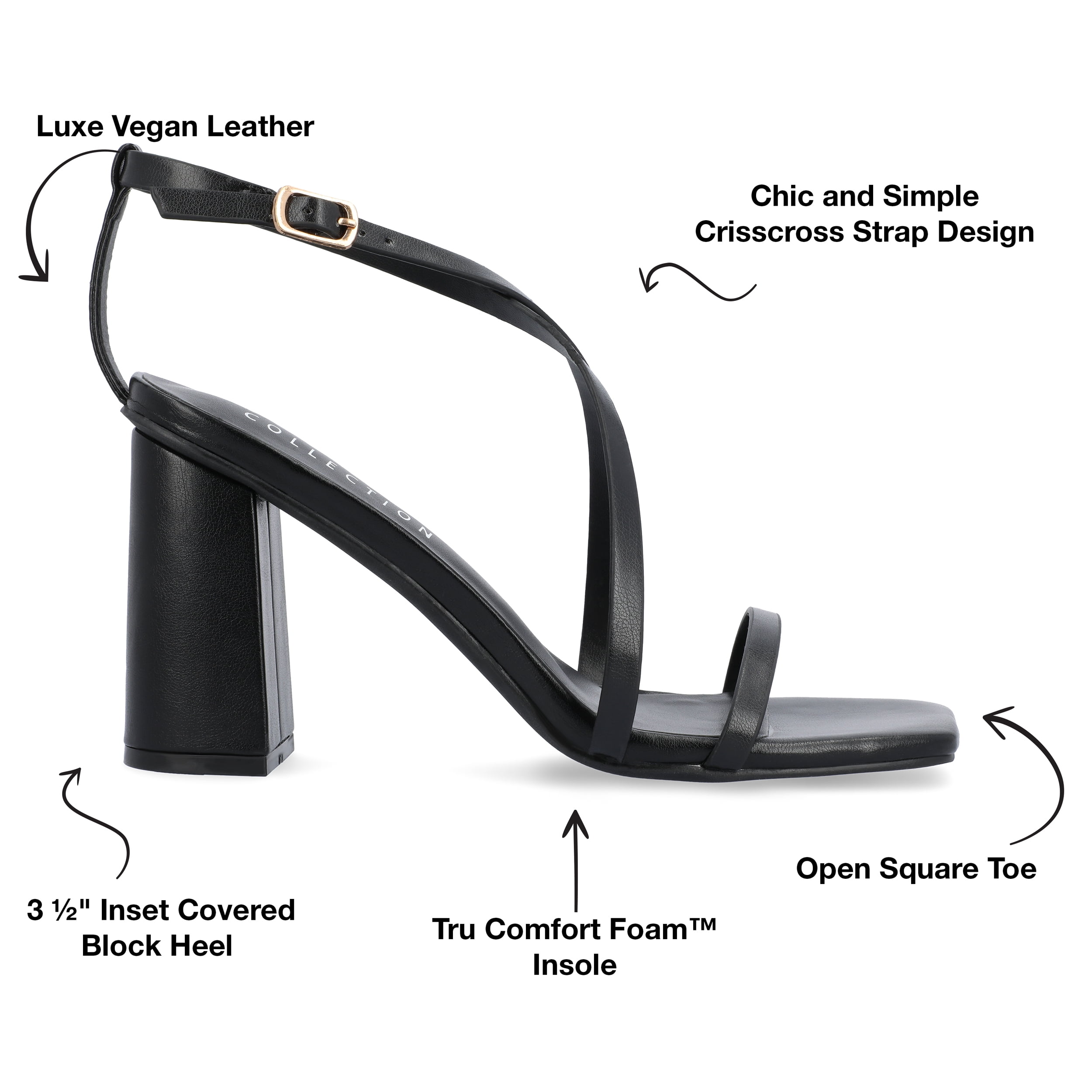 Journee Collection Womens Lenorra Tru Comfort Foam Covered Block Heel Sandals