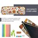 thumbnail image 5 of Fotbe Thanksgiving Food Estuche para Lápices de Cuero con Estampado, Estuche con Cremallera Resistente, Organizador Compacto y Elegante para Papelería, 5 of 7