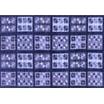 thumbnail image 1 of Ahgly Company Indoor Rectangle Abstract Blue Modern Area Rugs, 2' x 4', 1 of 4