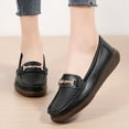 thumbnail image 5 of Big Size Women's Casual Loafers Slip On Leather Shoes Lightweight Walking Shoes Moccasins Classic Penny Loafer Flats Boat Shoes, 5 of 9