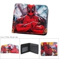 thumbnail image 3 of Cartera periférica de Marvel para estudiantes masculinos y femeninos de Deadpool, tarjetero portátil de PU de gran capacidad, carteras para hombres, 3 of 4