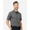 thumbnail image 2 of Devon & Jones DG101 Men's Crownlux Performance Geo Polo-GRAPHITE/ SILVER-2XL, 2 of 6