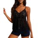 thumbnail image 5 of Tops de Verano de las Mujeres con Lentejuelas con Cuentas de Cuello en V, Blusa Glamorosa para el Uso de la Fecha de la Fiesta, 5 of 8