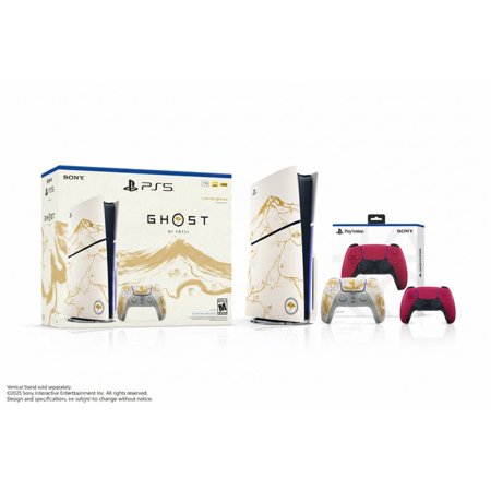 PlayStation 5 Console?Ghost of Yotei?Gold Limited Edition Bundle + PlayStation 5 DualSense Wireless Controller Cosmic Red