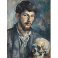 thumbnail image 1 of Qisvanset Skull Self Portrait Canvas Print 12x16 Inch Studio Wall Decor, 1 of 8