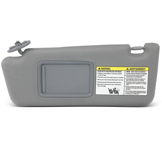 SCITOO - Visera de coche con espejo para Toyota Tacoma 2005-2015, color gris sin techo corredizo (lado izquierdo del conductor)