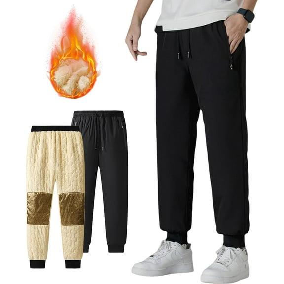 Thermoseal - Waterproof & Windproof Thermal Pants,Fleece Lined Pants Men,Lined Pants for Cold Weather Hiking Cycling