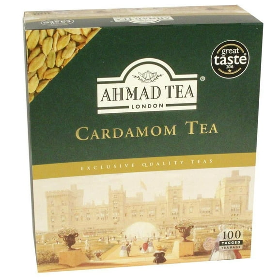 Ahmad Cardamom Tea 100 Tagged Tea Bags