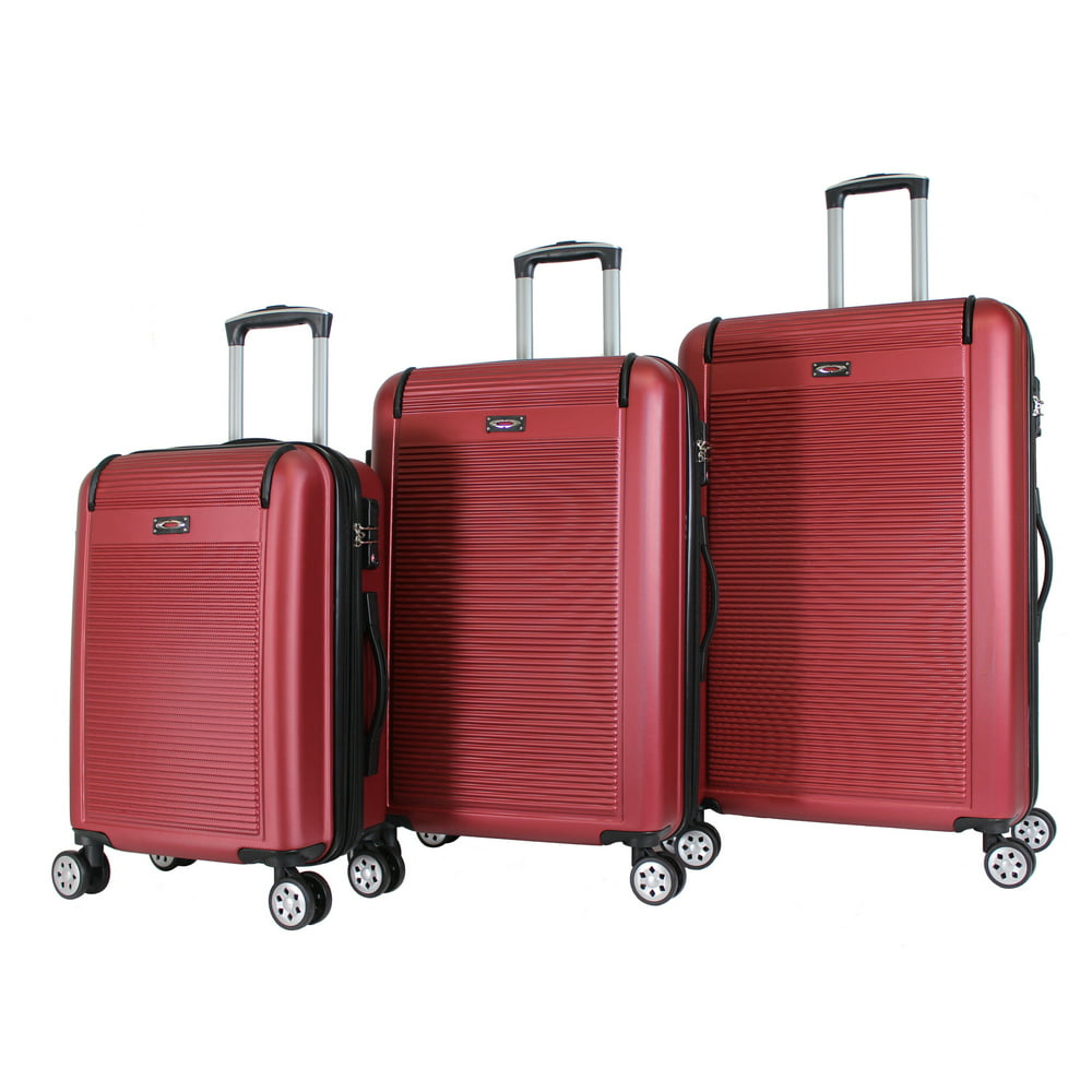 Kemyer - Kemyer Malibu 3 Piece Hardside Spinner Luggage Set with TSA ...