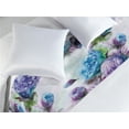 thumbnail image 2 of Blooming Floral Bed Runner, Romantic Flowers with Watercolor Style on Jumble Back Print, Decorative Accent Bedding Scarf for Hotels Homes & Guest Rooms, King, Deep Sky Blue Pale Lilac, by Ambesonne, 2 of 3