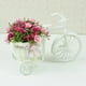 Tricycle Vélo Panier à Fleurs Vase de Stockage Bonbons Conteneur Mariage Décoration de la Maison – image 2 sur 6