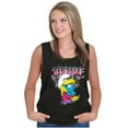 thumbnail image 4 of Urban Smurfette Dope Cartoon Attitude Tank Top Tee Shirt Women Brisco Brands S, 4 of 5