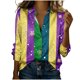 thumbnail image 1 of Camisetas de Manga Larga para las Mujeres Impresas Casual Suelto Cardigan Denim Chaqueta Estilo Invierno Superior, 1 of 5